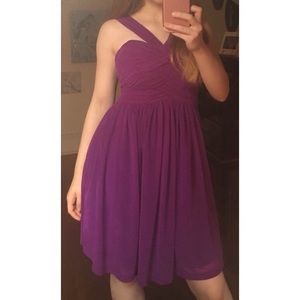 *LAST DAY TO SHOP* Purple Ruched Midi Dress